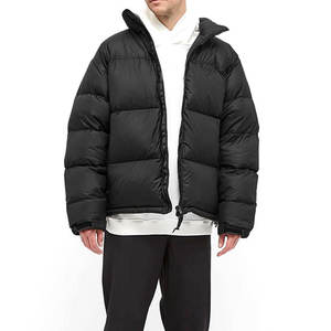 Chaqueta Bomber de Lona Acolchada con Cierre y Logotipo Personalizado de Alta Calidad, Colección de Invierno, para Hombre, Cuello Alto, Estilo Casual para Exteriores - Product Image 4