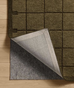 Hand Tufted Wool <b>Rug</b> Modern Abstract Carved Design Olive Brown Luxury Eco-Friendly Area <b>Rug</b> Textured Abstract Pattern - Product Image 2