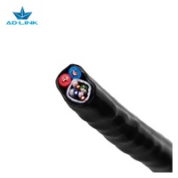 Câble Siamese CCTV AD-LINK/OEM 305M 8+2 avec 2 fils d'alimentation, 4 paires Cat5e UTP non blindées, gaine PE+PVC, bobine en bois