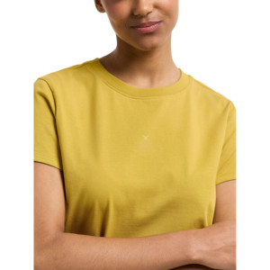 Camisetas de Mujer 100% Algodón al Por Mayor, de Alta Calidad, Corte Ajustado, Cuello Redondo, con Logotipo Personalizado, Camisetas de Mujer Lisas de Tela Tejida - Product Image 5