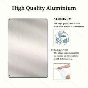 Insegna in Metallo Personalizzata CIFbuy per Officina, Testo Personalizzabile, Regalo Multiuso per Appassionati di Fai-da-Te, Servizio di Selezione Disponibile - Product Image 4