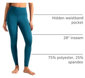 Leggings pour femmes en Spandex/Polyester, doux, élastiques, taille haute, avec cordon de serrage, écologiques, pour entraînement, course, yoga, gym - Product Image 6