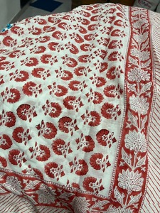 Cotton block printed <b>sarongs</b> with handcrafted patterns for beachwear resort fashion travel gifting home decor and wholesale - Product Image 5