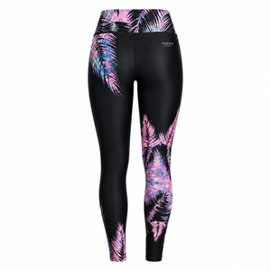Custom Leaf Print High Waist Women Yoga Leggings Stretch Yoga Pants Gym Fitness <b>Tights</b> Activewear Legging - Product Image 3