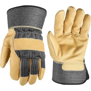 Gants de travail en cuir pleine fleur de vachette de qualité supérieure, protection industrielle des mains, gants de rigueur canadiens, gants de jardinage domestique - Product Image 5