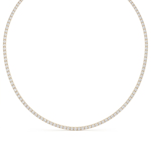 Lab Grown Diamond Luxury <b>Mini</b> Tennis Necklace Sterling Silver, 9KT,10KT, 14KT,18KT Premium Jewelry Gift For Engagement & Wedding - Product Image 5