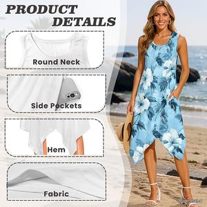 Luxury Couple Summer Outfit Floral Pattern <b>Shirt</b> And Sleeveless Dress Matching Set For Vacation <b>Beach</b> Wear - Product Image 3