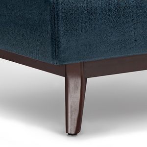 Owen Distressed Dark Blue <b>Storage</b> Ottoman Coffee Table <b>Stool</b> & Ottoman - Product Image 3