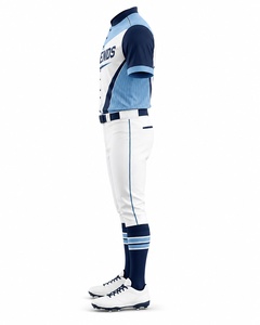 Uniforme de baseball haut de gamme pour homme, maillot et pantalon en polyester sublimé, anti-humidité, toutes saisons, coupe classique, manches courtes - Product Image 4