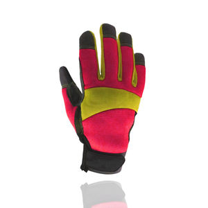 Gants de mécanicien de haute qualité en gros pour la protection des paumes et des mains, gants de mécanicien en cuir avec embouts de doigts, gants de sécurité - Product Image 3