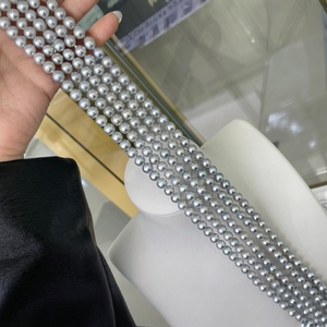 สร้อยคอไข่มุกน้ำจืดแท้ เงินแท้ S925 พร้อมสร้อยเมลอนซีด ไข่มุกเกรด AAAA ดีไซน์หรูหรา จากผู้ผลิตโดยตรง - Product Image 4