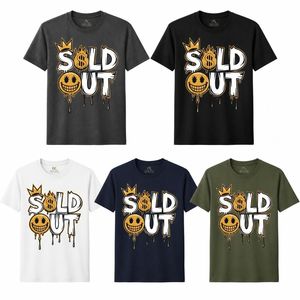 T-shirt personnalisé pour homme, imprimé graffiti smiley, été, décontracté, hip hop, streetwear, tee-shirt respirant en coton, vêtements graphiques - Product Image 1