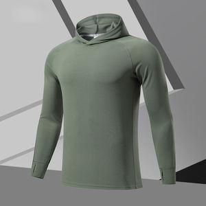 Sudadera con capucha para hombre, de manga larga, para invierno, para gimnasio, para culturismo, con logotipo personalizado en relieve. - Product Image 4