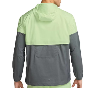 2026 Neon Contrast Hooded Windbreaker <b>Jacket</b> Full Zip <b>Lightweight</b> <b>Running</b> Outdoor Activewear Breathable Casual Mens Sports Coat - Product Image 3