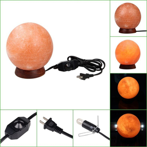 OEM Manufacturing Luxury Himalayan <b>Moon</b> Salt Lamp Best Selling Hand Carved Natural <b>Crystal</b> Table Lamp with Personalized Logo - Product Image 5