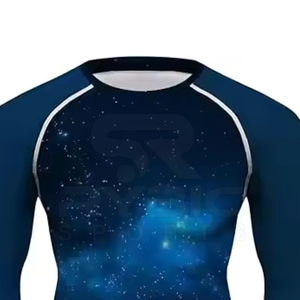 Vêtements de sport haut de gamme, rashguard personnalisé par sublimation, impression résistante à la décoloration, matière respirante et à séchage rapide - Product Image 3