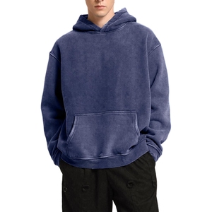 Wholesale Heavyweight Fleece 100% Cotton Men's Regular Fit Pullover <b>Hoodie</b> Pocket Custom Print Casual Style Breathable Quick Dry - Product Image 2