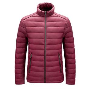 Blouson matelassé léger pour homme, rembourré en coton, fermeture éclair, col montant, coupe-vent pour l'automne - Product Image 5