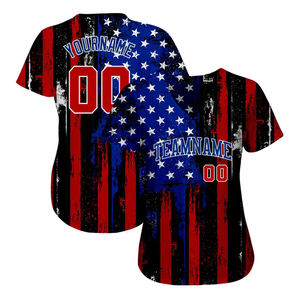 Maillot de baseball rose personnalisé 100 % coton, impression DTF, uniforme d'équipe, chemise de sport boutonnée, logo personnalisé OEM, vente en gros de vêtements - Product Image 3