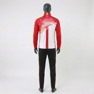 Ensemble de survêtement personnalisé avec demi-fermeture éclair, haut et pantalon de sport, pour le football et les activités de plein air, à manches longues, avec logo personnalisé - Product Image 3