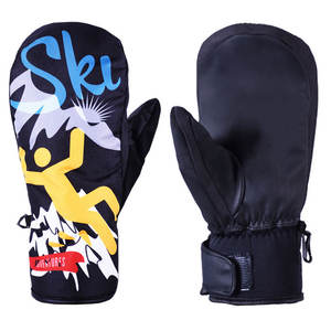 ถุงมือกันหนาวสำหรับผู้ชายและผู้หญิง ถุงมือสกีสำหรับเด็กแบบนิ้วแยก และถุงมือสกีกันน้ำ - Product Image 1