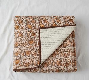 Manta Kantha Hecha a Mano en India, Impresión de Bloques de Algodón, Fabricante al por Mayor - Product Image 2