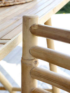 Eco Friendly Bamboo <b>Dining</b> <b>Chair</b> Natural Bamboo <b>Chair</b> Handmade Bamboo Furniture for Kitchen Cafe Restaurant Hotel Kingcraftviet - Product Image 3