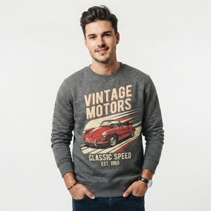 Sudadera Premium para Hombre con Estampado Gráfico, Prenda de Alta Calidad en Felpa de Algodón con Diseño Detallado, Tela Suave y Ajuste Cómodo - Product Image 1
