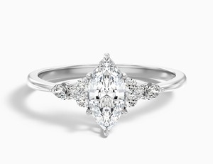 Marquise Cut Moissanite <b>Ring</b> 925 Sterling Silver Yellow Gold Plated Elegant Solitaire Engagement <b>Ring</b> <b>Dainty</b> Wedding Jewelry - Product Image 4