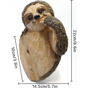 Escultura de resina de Perezoso Abrazando un Árbol, Decoración de Jardín para Exteriores, Adorno de Primavera, Estatua, Regalos de Jardín - Product Image 1