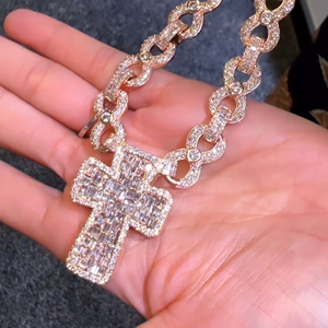 New Fashion Fine Jewelry Pendants & Charms Diamonds Unisex Hip Hop Style <b>Chain</b> Pendant with <b>Iced</b> <b>Out</b> Customized Diamond - Product Image 3
