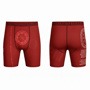 Men's Breathable Sports Multi Purpose Wear Polyester High Elastic Stretchy Compression Shorts Fitness Apparel Soft Yoga Shorts - Product Image 5