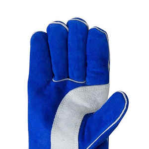 Guantes de Soldadura MIG TIG de 14 Pulgadas con Palma Reforzada de Cuero, Resistentes a Altas Temperaturas y Llamas - Product Image 6