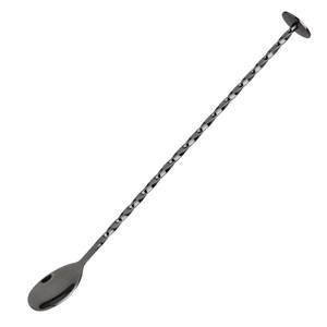 Cuillère de bar à cocktails en métal, en acier inoxydable, à long manche, outil de mélange de boissons, accessoire de mélange pour professionnels - Product Image 5