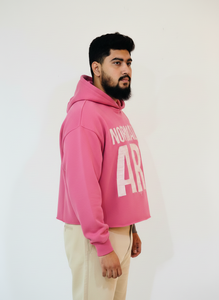 New Custom Vintage Acid Wash Distressed Patch Embroidery Applique Rip Cut Sew Raw Hem Cropped Hoodie 100% Cotton Screen - Product Image 2