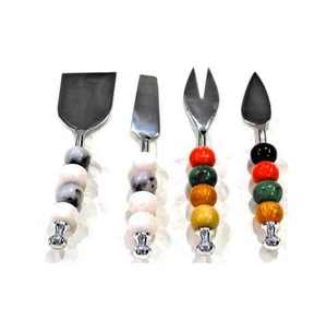 Ensemble de couverts de mariage élégants en acier inoxydable et résine, finition miroir, vaisselle écologique en gros pour cuisines et restaurants modernes - Product Image 5