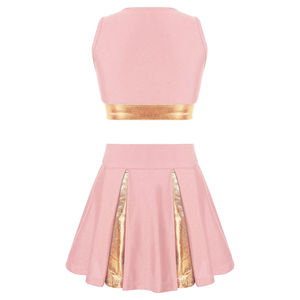 Meilleure Vente Prix Bas Uniforme de Cheerleading pour Femme Adulte 100% Polyester Séchage Rapide Imprimé Numérique Tissu Personnalisé Thermocollé Sans Couture - Product Image 2