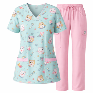 Conjuntos de Uniformes Médicos Tejidos Personalizados al por Mayor para Trabajadores de la Salud - Proveedor de Pedidos al por Mayor OEM (Unisex) - Product Image 1