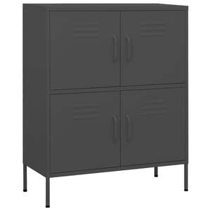 Armoire de rangement en acier anthracite 31,5''x13,8''x40'' pour boîtes de papier et de médias - Product Image 2