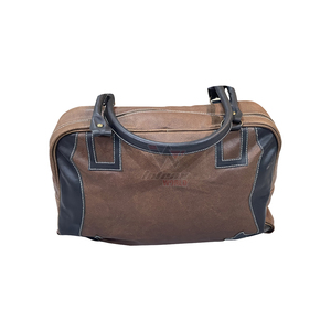 Sac en cuir de style occidental avec broderie Aigle et Étoiles, poignée supérieure, sac de voyage week-end marron et noir avec fermeture éclair, style campagnard - Product Image 2