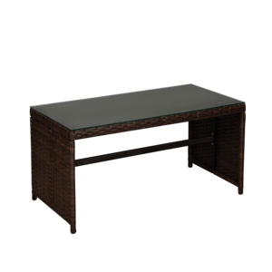 Ensemble de salon de jardin en osier pour l'extérieur, mobilier de conversation pour patio, sièges tressés en corde avec coussins et table basse - Product Image 4