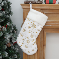 Grandes chaussettes de Noël en feutre de 18 pouces, décorations festives à suspendre à l'arbre, sacs cadeaux pour Noël