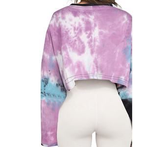 Drop Women Streetwear Top corto de manga larga Ropa deportiva perfecta Sudaderas de cuello redondo Jersey recortado personalizado - Product Image 2