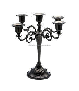 Candelabro clásico de hierro forjado, candelabro central para bodas, iglesias, eventos y cenas románticas - Product Image 5