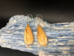 ต่างหูหยดน้ำหยาสเปอร์ เงินแท้ 925 ชุบทอง ทำมือ ขนาด 2.25 นิ้ว พลอยธรรมชาติ ของขวัญสำหรับผู้หญิง สำหรับงานปาร์ตี้ - Product Image 2