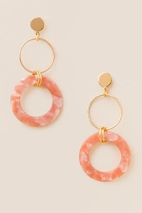 Pendientes de Resina Epoxi de Madera de Alta Calidad, Artículo de Venta Caliente, Pendientes para Mujer Hechos de Resina y MOP, Set para Niñas y Mujeres - Product Image 2
