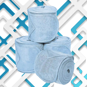 Bandages en polaire grise équestre de qualité supérieure Produits de soins pour chevaux pour une expérience optimale de l'équitation - Product Image 5