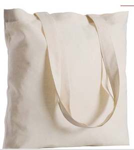 Bolsa de compras de algodón de 3.1 oz, 100 GSM, ligera, premium, de buena durabilidad y grosor, para su diseño con logotipo promocional. - Product Image 4