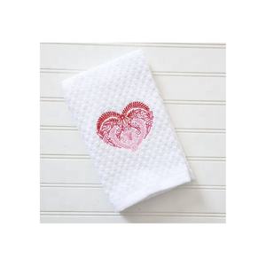 2024 atractivo patrón floral bordado mejor calidad 100% respetuoso con el medio ambiente biodegradable duradero impreso logotipo personalizado toallas para platos - Product Image 5