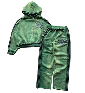 Sudadera con capucha doble personalizada con efecto desgastado por el sol, de alta calidad, estilo urbano, para unisex. - Product Image 1